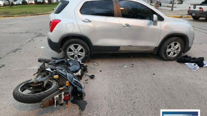 Motociclista con lesiones graves tras un choque