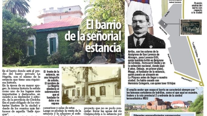 El barrio  de la señorial estancia