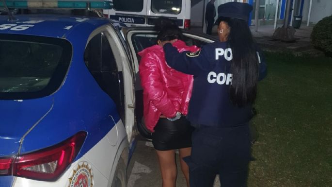Detuvieron a una mujer que le arrojó un trozo de baldosa a otra
