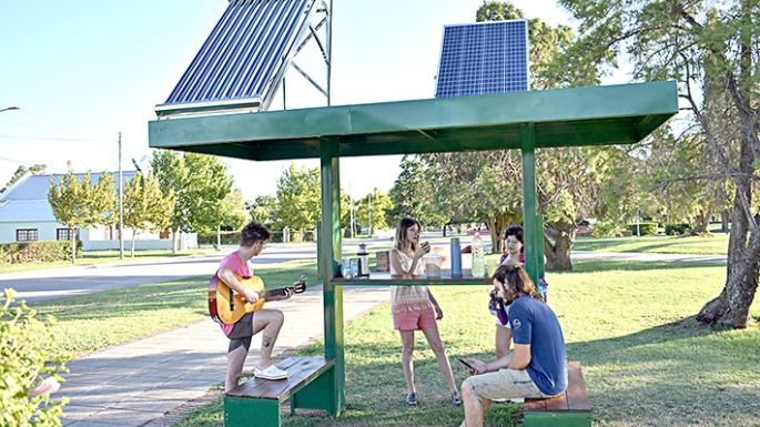 Estaciones solares en localidades