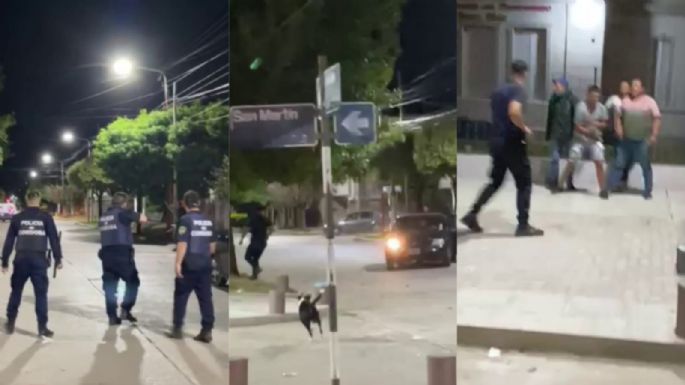 Un grupo de vecinos se enfrentó con la Policía en pleno Carnaval