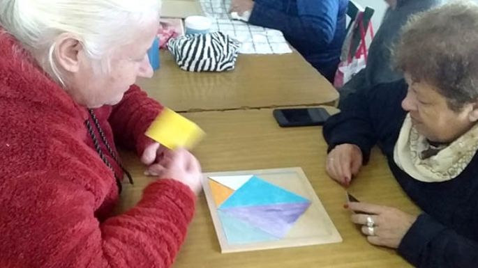 Actividades lúdicas en el Hogar de Día