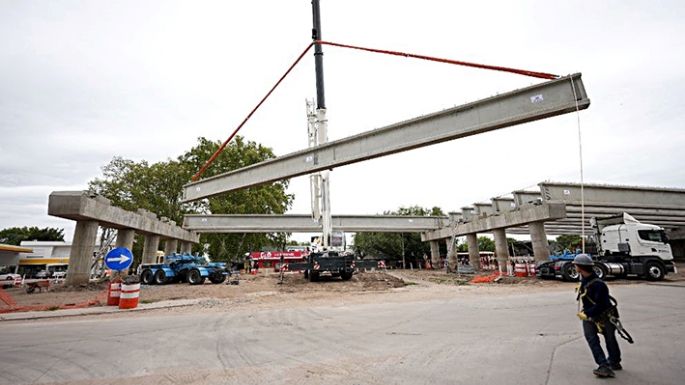 Comenzó la construcción del viaducto en la ruta 9 norte
