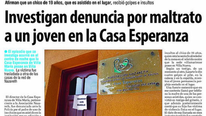 Tres denuncias por abuso sexual pesan sobre el director de Nazareth