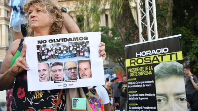 Organizaciones sociales y sindicales se movilizaron "contra la mafia judicial y la proscripción"