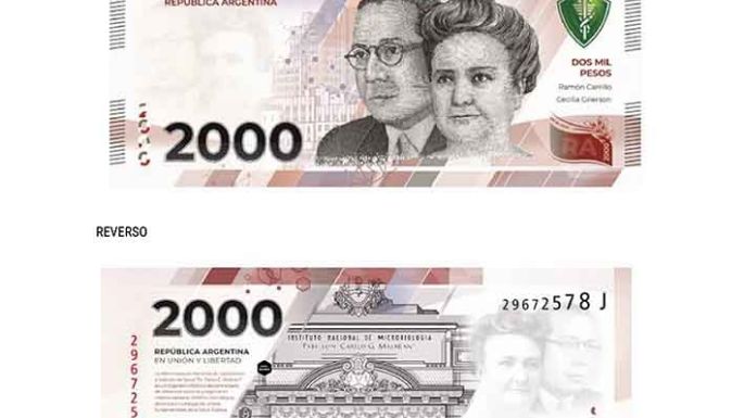 Emitirán un billete de 2 mil pesos