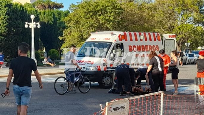 Una joven herida tras un accidente en pleno centro
