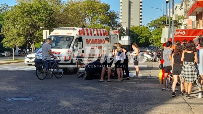 Una joven herida tras un accidente en pleno centro