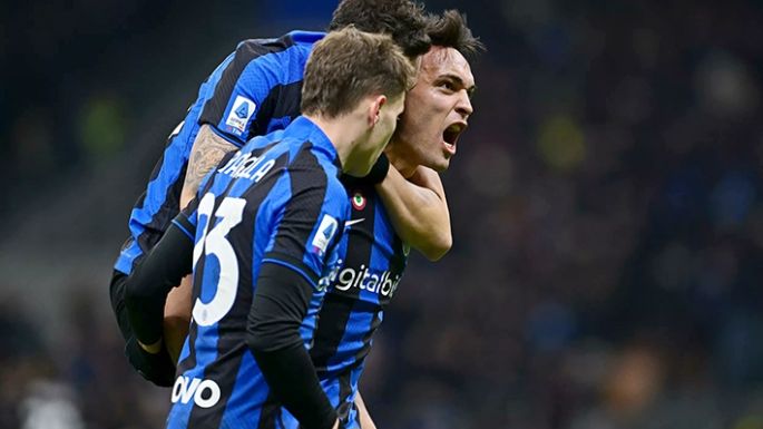 Inter ganó el clásico con un gol de Lautaro Martínez