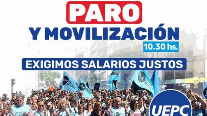 Los docentes paran y se movilizan hoy