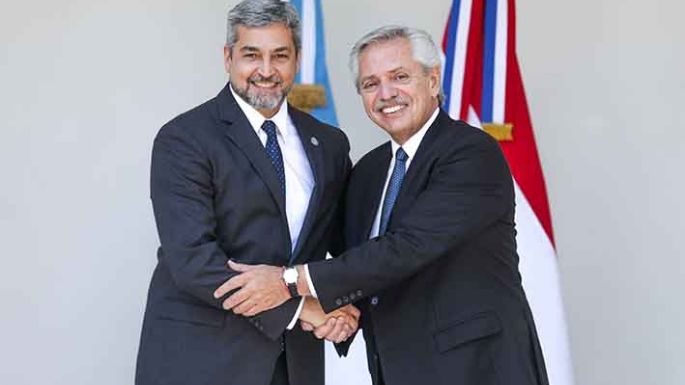 Alberto Fernández y Abdo Benítez acordaron fortalecer la agenda bilateral y el Mercosur