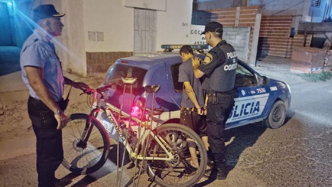 Lo vieron robando una bicicleta y pudieron detenerlo