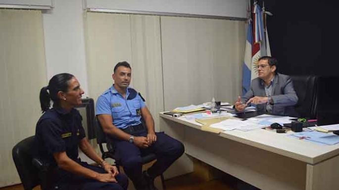 Reunión entre Graglia y Policía de la Provincia