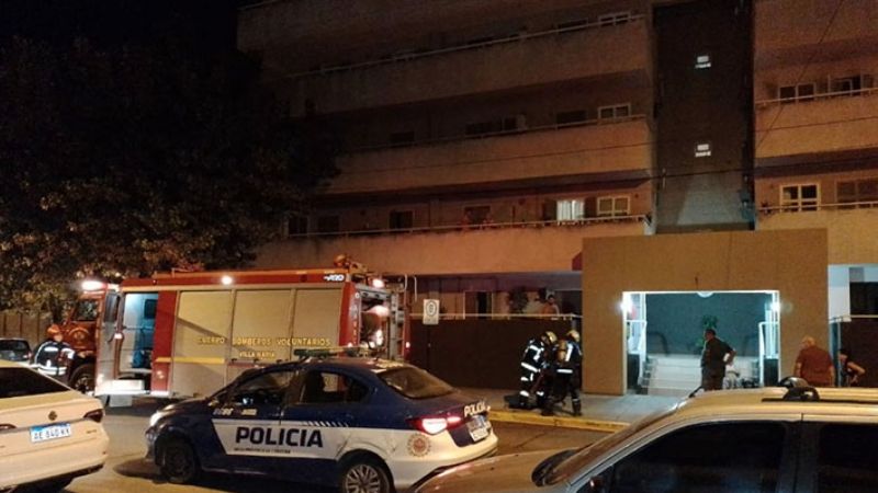 Incendio en un edificio de calle Catamarca