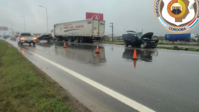 Choque múltiple en la Autopista Córdoba-Rosario