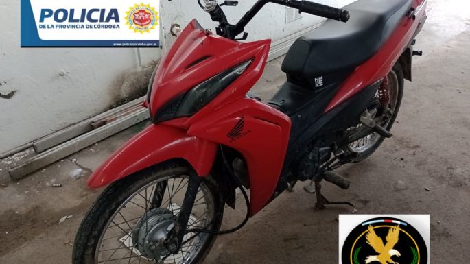Encontraron en Pozo del Molle a una moto que había sido robada en Villa María