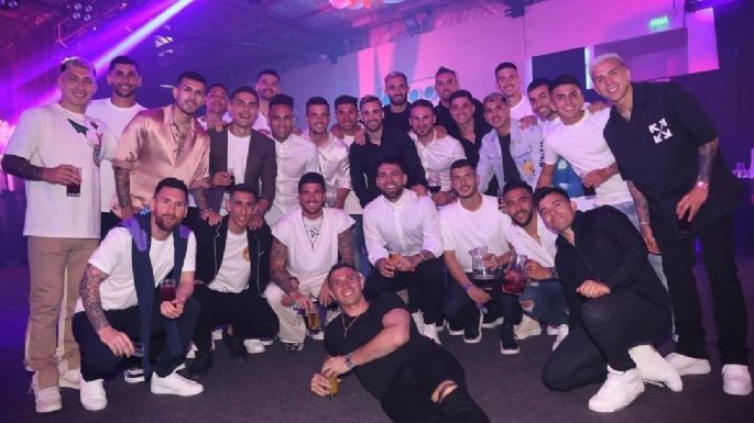 La Scaloneta hizo una gran fiesta mundialista en el predio de la AFA