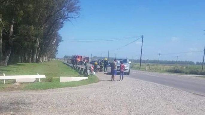 Falleció un motociclista en un choque frontal
