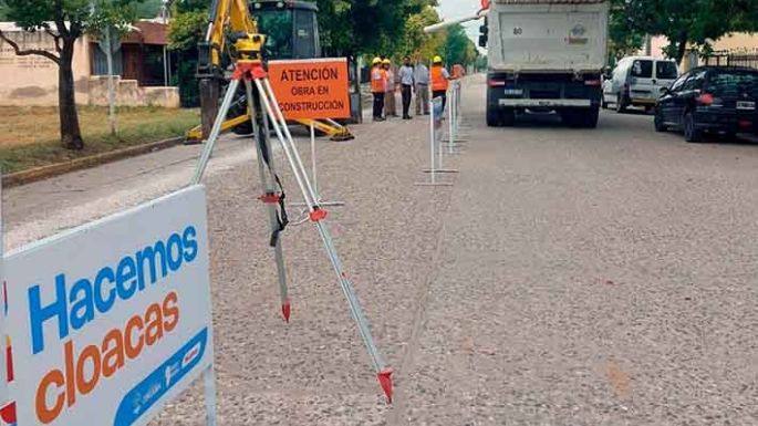 Se inició la construcción de redes cloacales