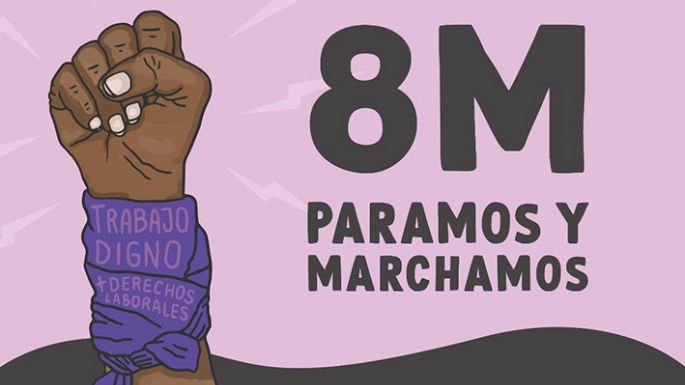 Por el 8M, habrá concentración y marcha en reclamo de derechos