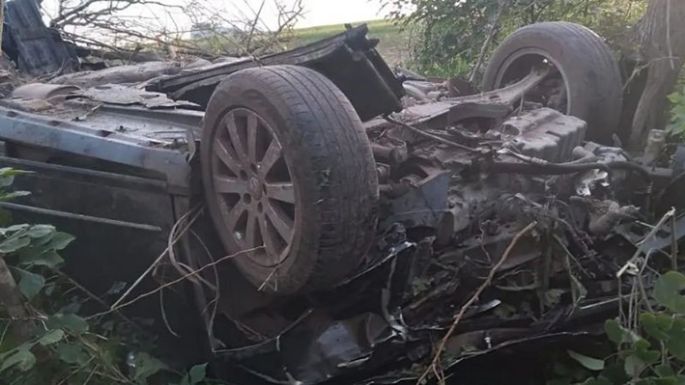 Los bomberos auxiliaron a un bebé  lesionado en una triple colisión