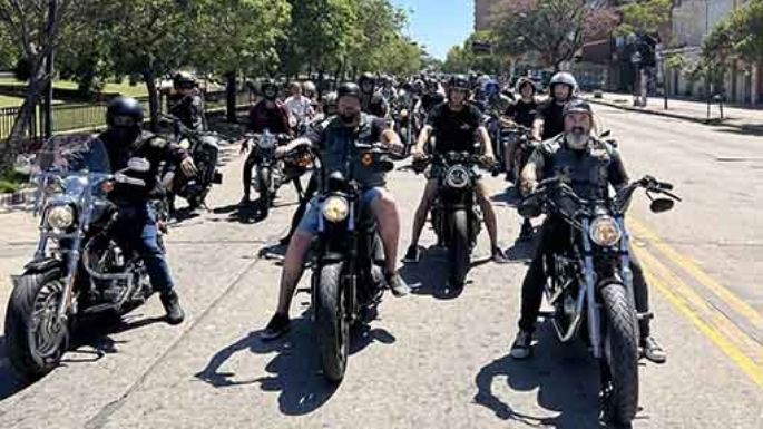 Llegan las Harley al Parque Yrigoyen
