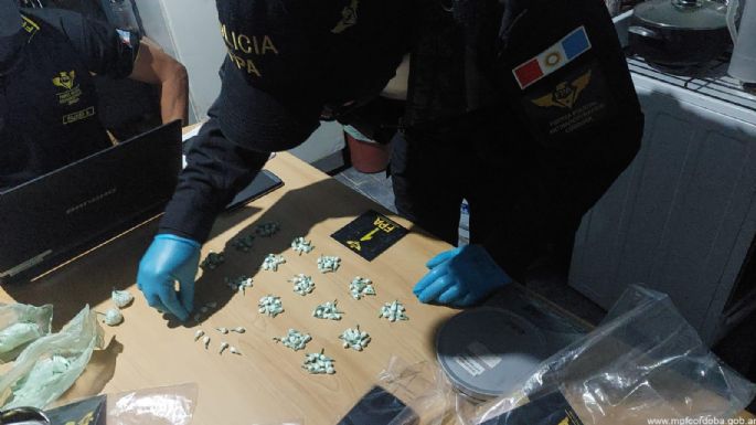 Una pareja quedó detenida por comercializar cocaína