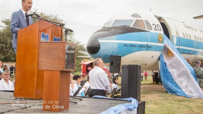 El Fokker F-28 quedó al resguardo del Museo de Oliva