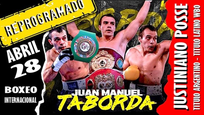 Taborda defenderá el título ante  Emiliano Pucheta el viernes 28