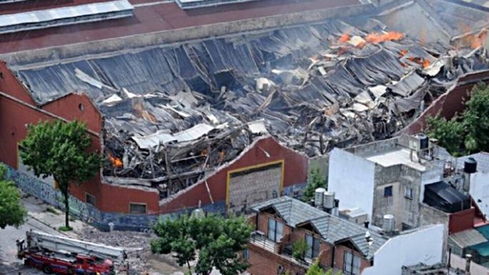 Grave incendio en el depósito de Iron Mountain