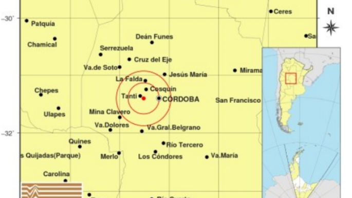 Un sismo fue percibido en distintas localidades cordobesas