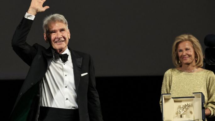 Emocionado hasta las lágrimas, Harrison Ford recibió la Palma de Honor en Cannes