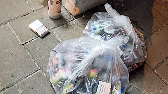 Lo aprehendieron cuando tenía la bolsa lista con cigarrillos y bebidas robadas