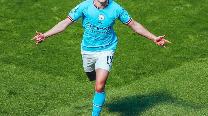 El cordobés Julián Álvarez celebró con un gol su primer título con el City
