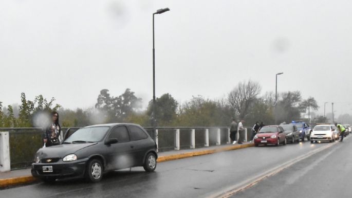 Choque en cadena en el puente Alberdi