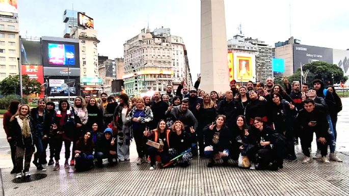 Varios villamarienses en el acto de CFK