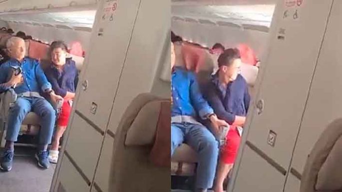 Un pasajero abrió la puerta de emergencia de un avión en pleno vuelo: 12 heridos