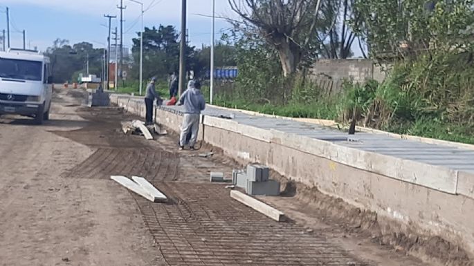 Obras: canalizan desagües en distintos puntos de Villa Nueva