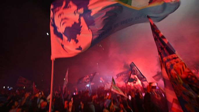 "El cielo está de fiesta", dijo Claudia Villafañe en referencia a Maradona