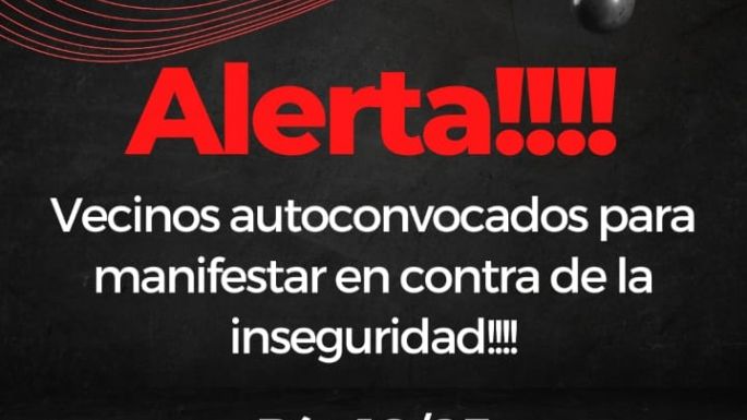 Vecinos organizan una marcha contra la inseguridad