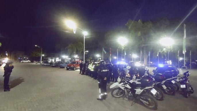 Operativo en Los Olmos