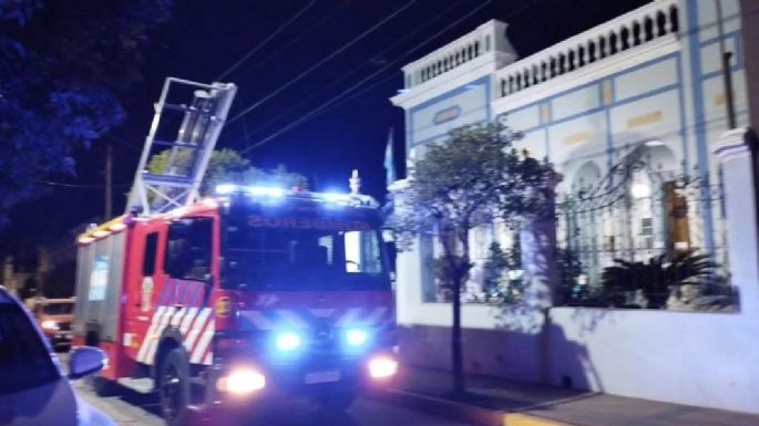 Incendio en la Casa de la Cultura de Villa Nueva