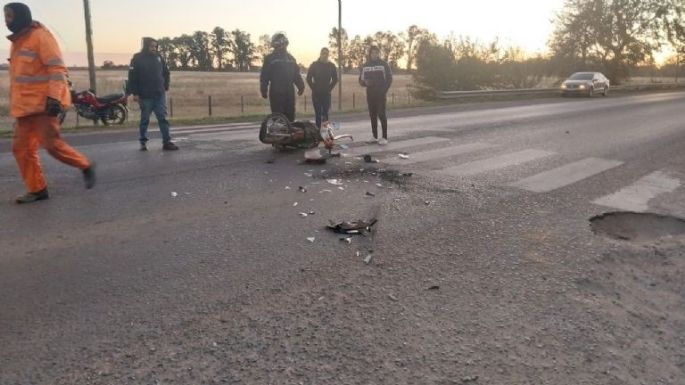 Murió una nena de 4 años embestida por un camión y un motociclista herido de gravedad en Villa María