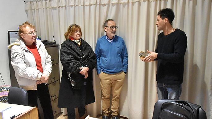 Fabricio entregó lo recaudado a Lalcec