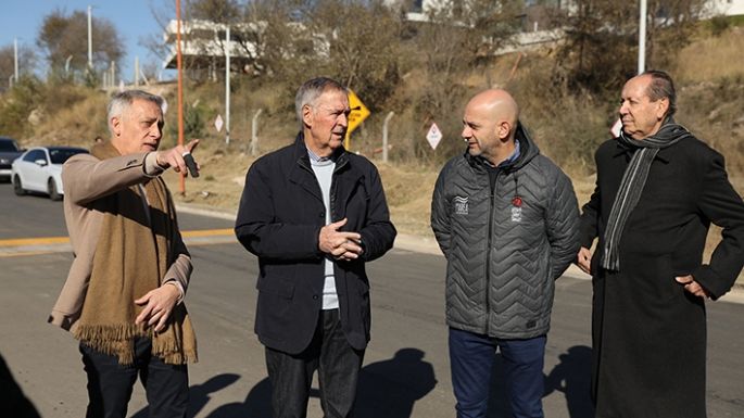 Schiaretti supervisó la obra de la avenida Interbalnearia