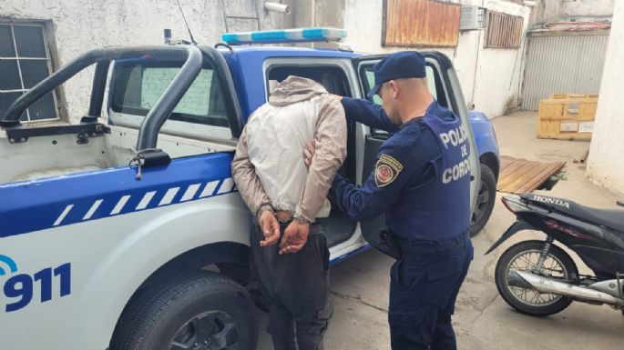 Saltó una tapia, lo vio la dueña de casa y se dio a la fuga… pero lo atraparon