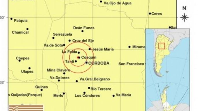 Un sismo se hizo sentir en el Valle de Punilla