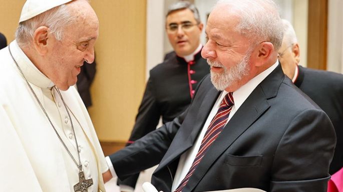 El papa Francisco recibió a Lula