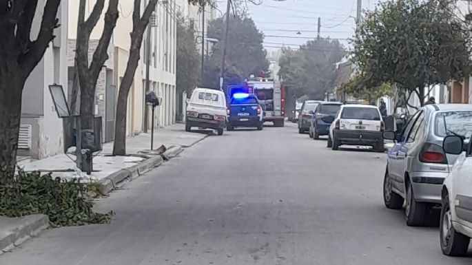 Principio de incendio en barrio Lamadrid