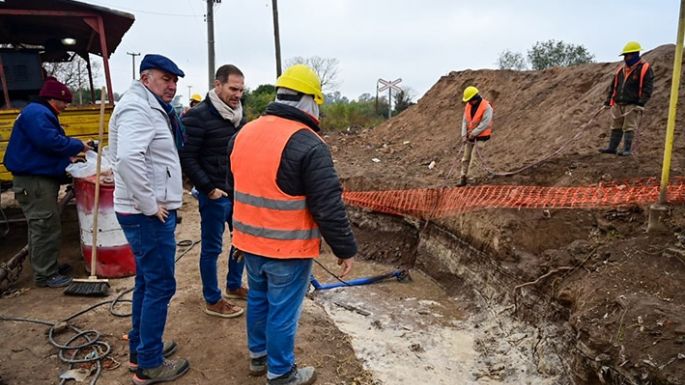 Una vez listos los desagües, se  pavimentará el tramo final del Alvear